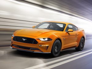 New Ford Mustang V8 GT with Performace Pack in Orange Fury 1