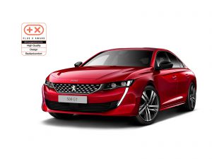 PEUGEOT 508 mit Plus X Award Logo