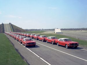 Q4 29545 miles 1964 Fleet of Mustangs 1