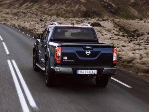 Nissan Navara Double Cab Blue Iceland Dynamic Rear 2 source