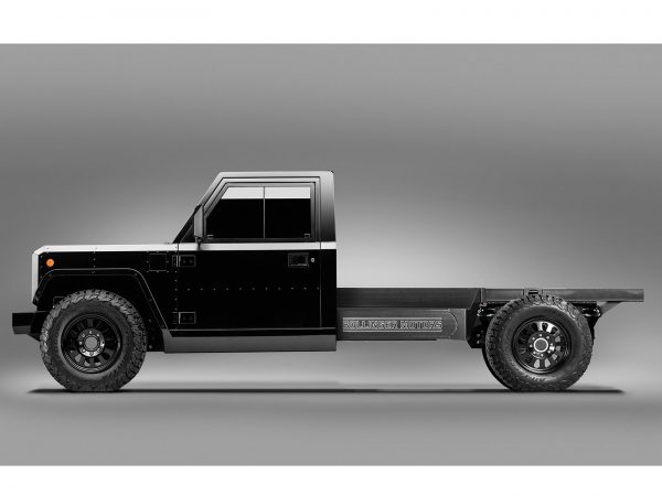 Bollinger Motors B2 Chassis Cab 2 Door side