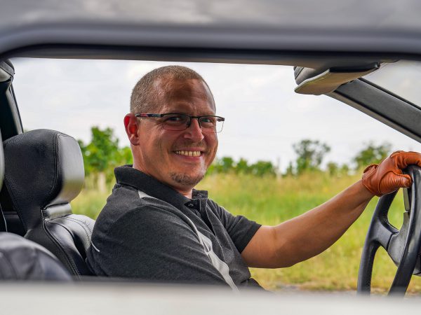 Leo und sein DeLorean DMC-12 (c) Stefan Gruber
