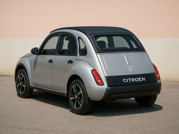 Citroen 2CV KI-Modell (c) Stefan Gruber, Bild generiert mit KI – DALL·E über ChatGPT (OpenAI)
